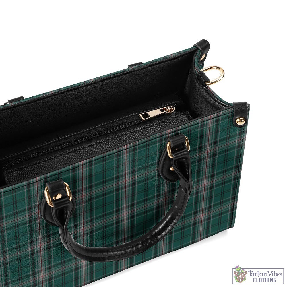 Tartan Vibes Clothing Kelly of Sleat Hunting Tartan Luxury Leather Handbags