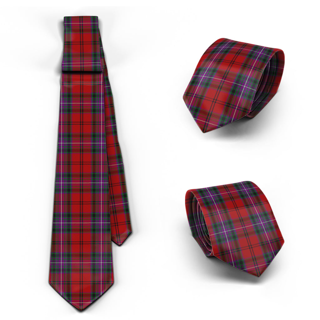 Kelly of Sleat Red Tartan Classic Necktie Necktie One Size - Tartan Vibes Clothing