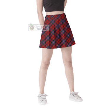 Kelly of Sleat Red Tartan Women's Plated Mini Skirt