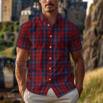 Kelly of Sleat Red Tartan Cotton Hawaiian Shirt