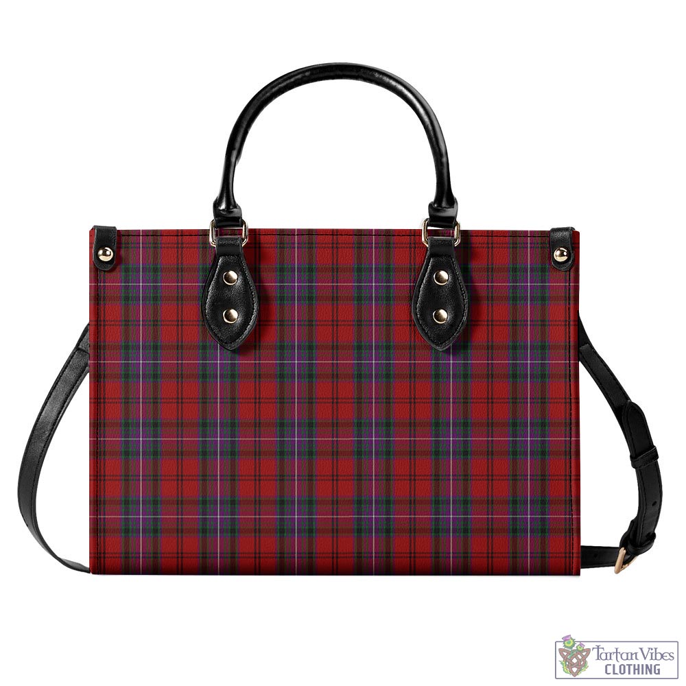 Tartan Vibes Clothing Kelly of Sleat Red Tartan Luxury Leather Handbags