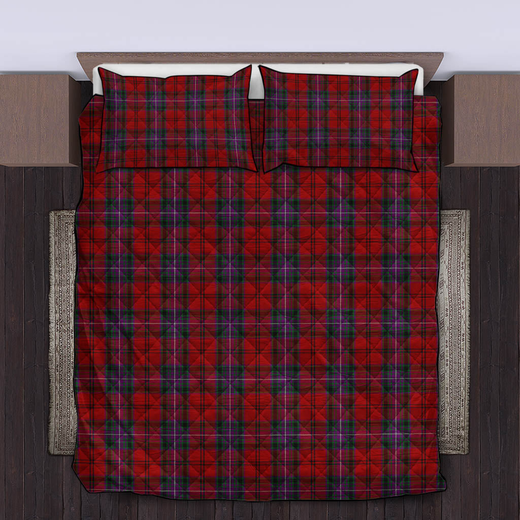 Kelly of Sleat Red Tartan Quilt Bed Set King - Tartan Vibes Clothing