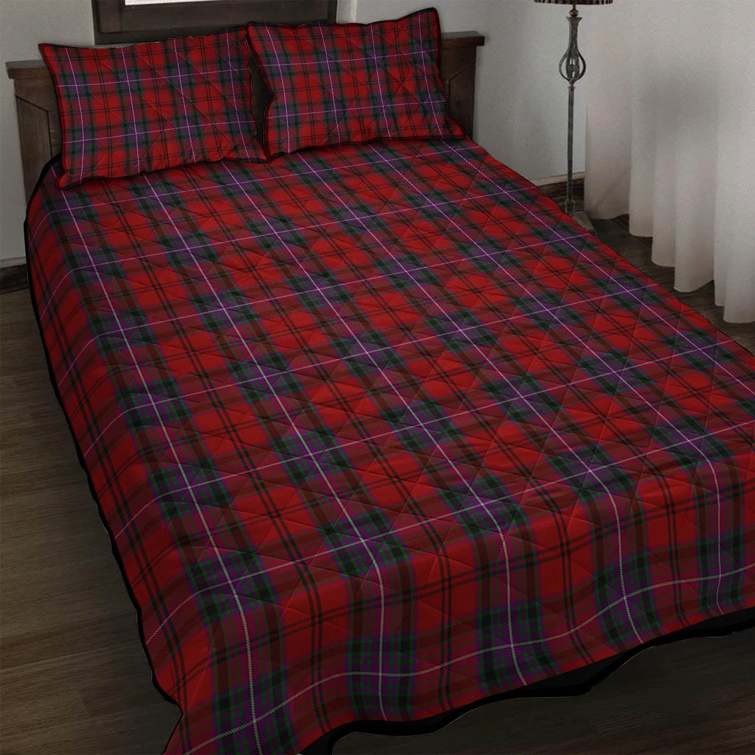 Kelly of Sleat Red Tartan Quilt Bed Set - Tartan Vibes Clothing