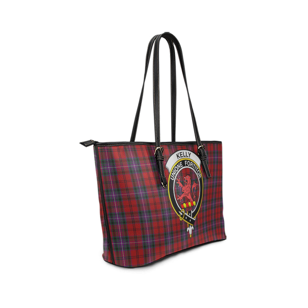 kelly-of-sleat-red-tartan-leather-tote-bag-with-family-crest