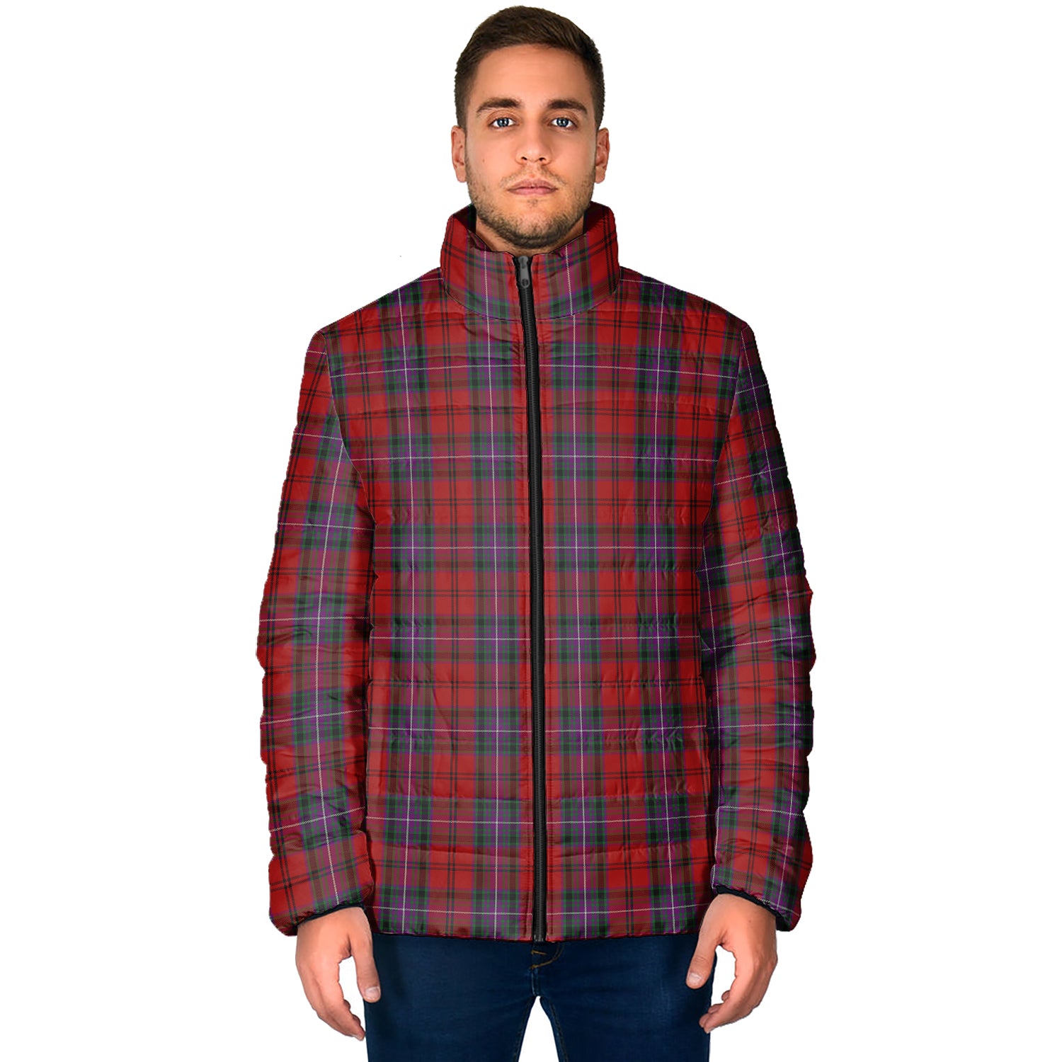 Kelly of Sleat Red Tartan Padded Jacket - Tartan Vibes Clothing