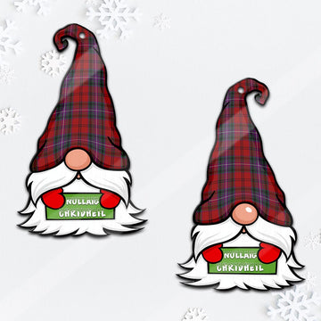 Kelly of Sleat Red Gnome Christmas Ornament with His Tartan Christmas Hat