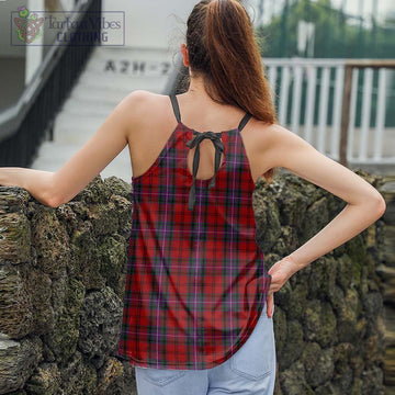 Kelly of Sleat Red Tartan Loose Halter Neck Camisole