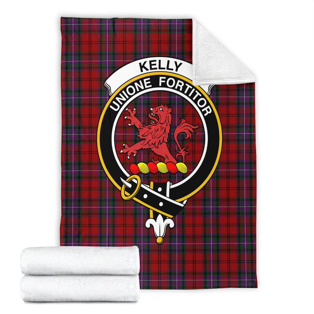 kelly-of-sleat-red-tartab-blanket-with-family-crest