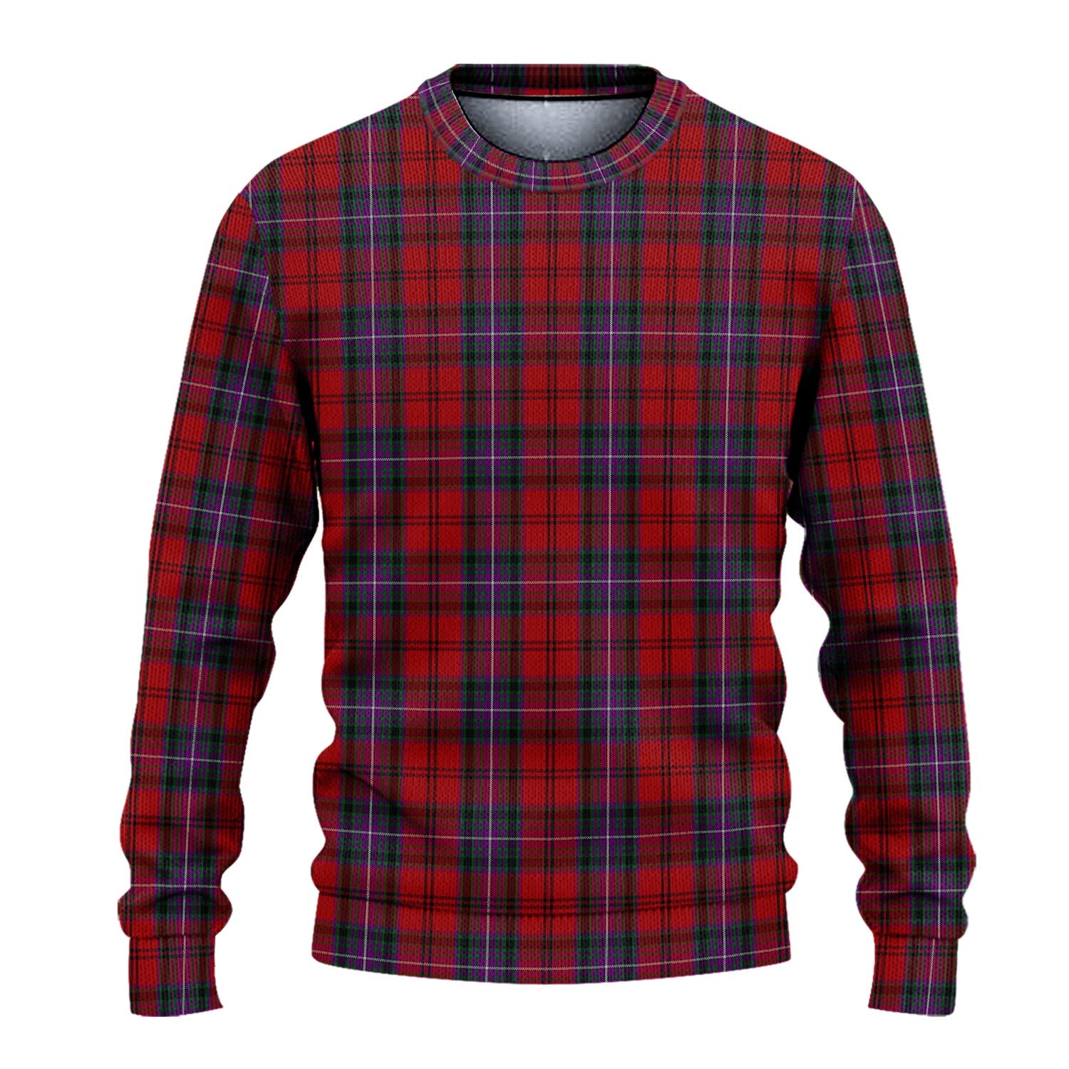 Kelly of Sleat Red Tartan Knitted Sweater - Tartanvibesclothing