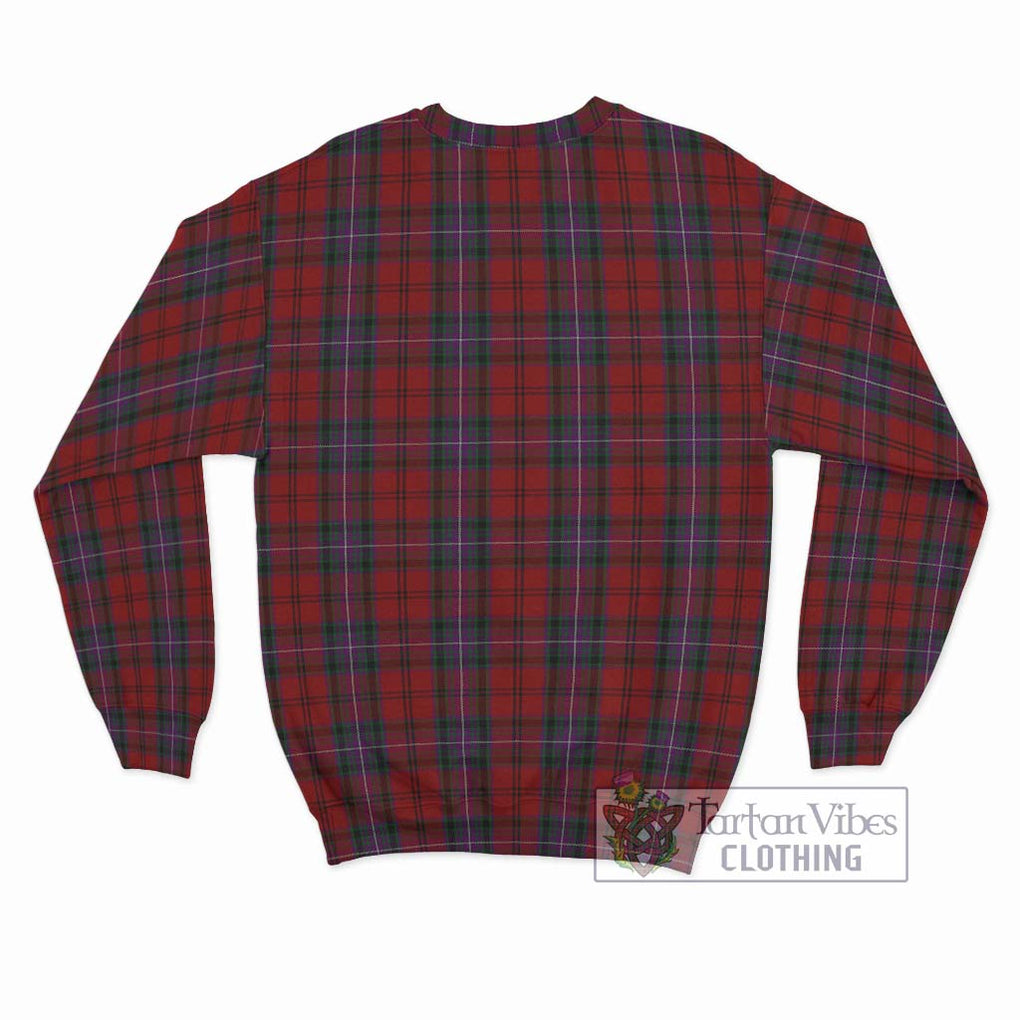 Kelly of Sleat Red Tartan Sweatshirt with Family Crest DNA In Me Style - Tartanvibesclothing Shop