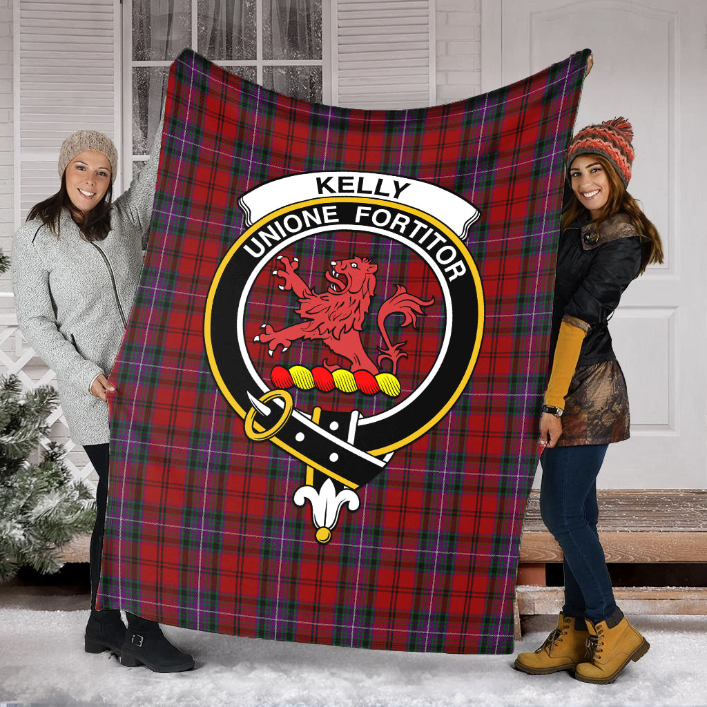 kelly-of-sleat-red-tartab-blanket-with-family-crest