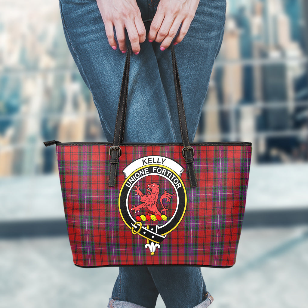 kelly-of-sleat-red-tartan-leather-tote-bag-with-family-crest