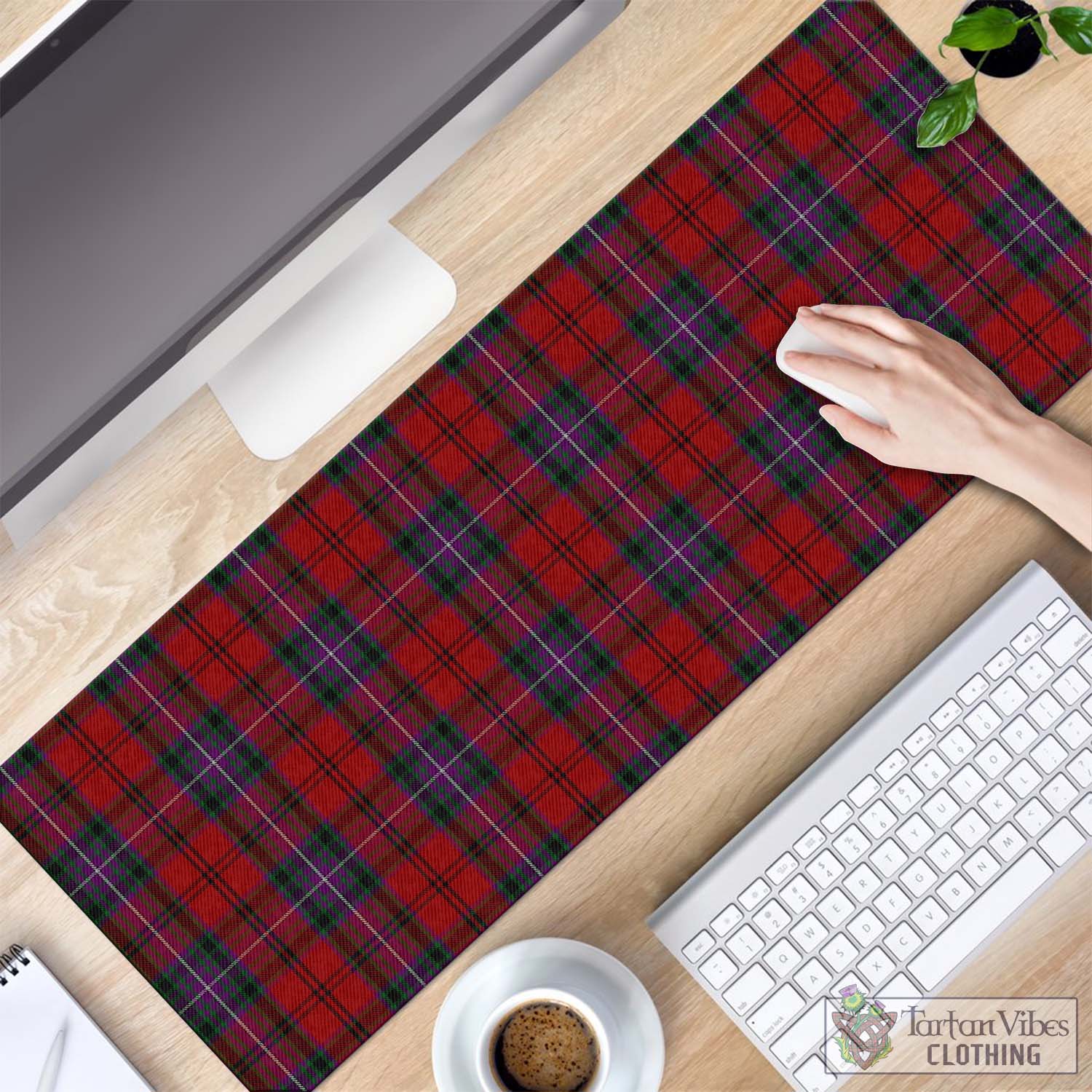 Tartan Vibes Clothing Kelly of Sleat Red Tartan Mouse Pad