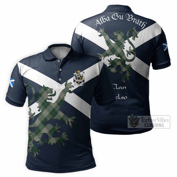 Kelso Tartan Lion Rampant Polo Shirt Proudly Display Your Heritage with Alba Gu Brath and Clan Name