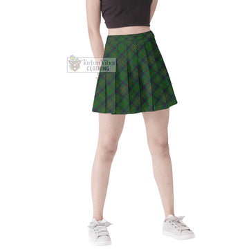 Kennedy Tartan Women's Plated Mini Skirt
