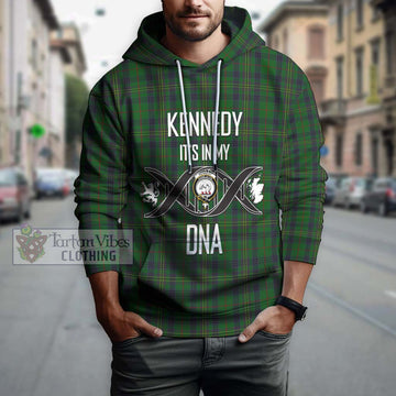 Kennedy Tartan Hoodie with Family Crest DNA In Me Style