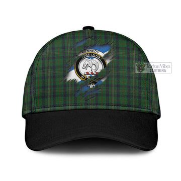 Kennedy Tartan Classic Cap with Family Crest In Me Style