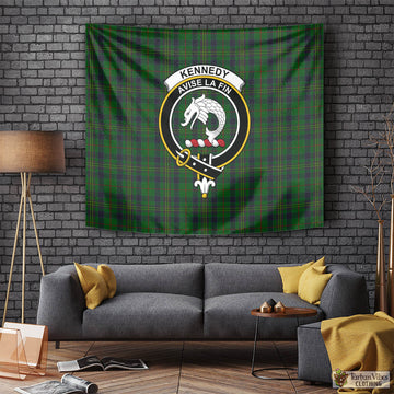 Kennedy Tartan Tapestry Wall Hanging and Home Decor for Room with Family Crest