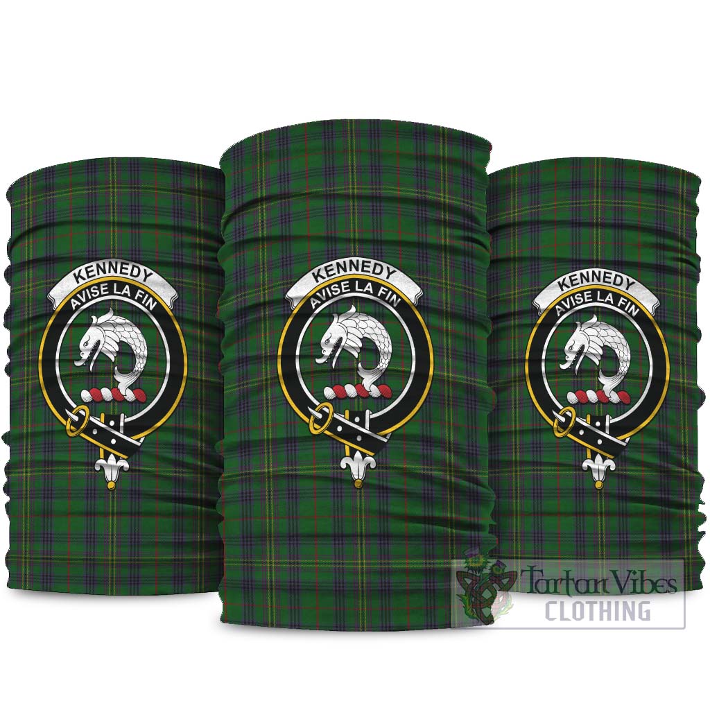 Kennedy Tartan Neck Gaiters, Tartan Bandanas, Tartan Head Band with Family Crest