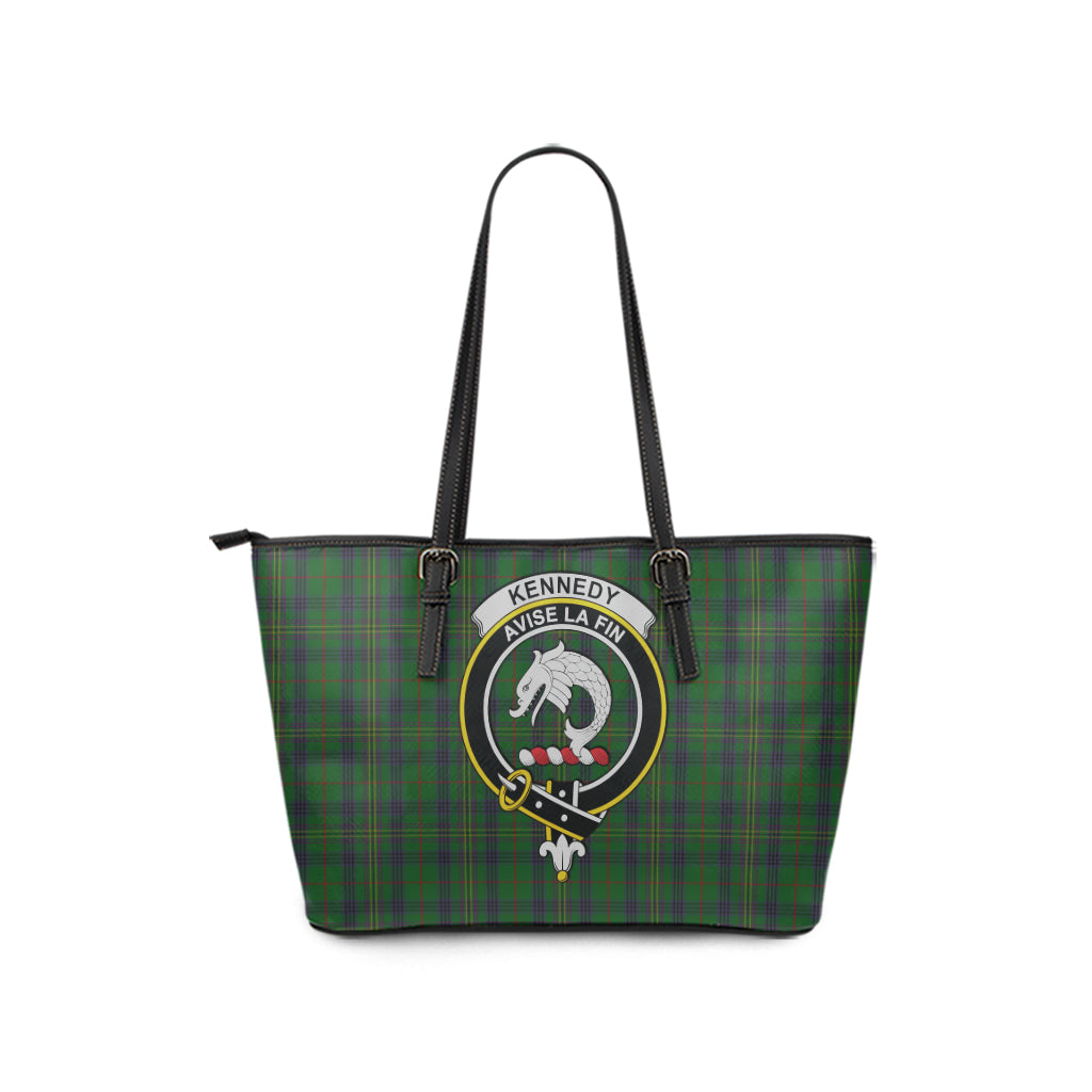 kennedy-tartan-leather-tote-bag-with-family-crest