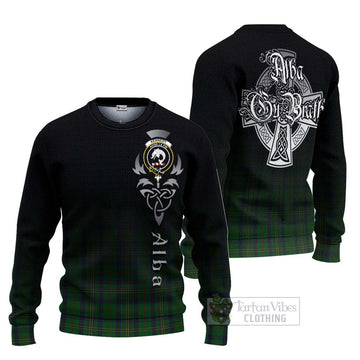 Kennedy Tartan Ugly Sweater Featuring Alba Gu Brath Family Crest Celtic Inspired