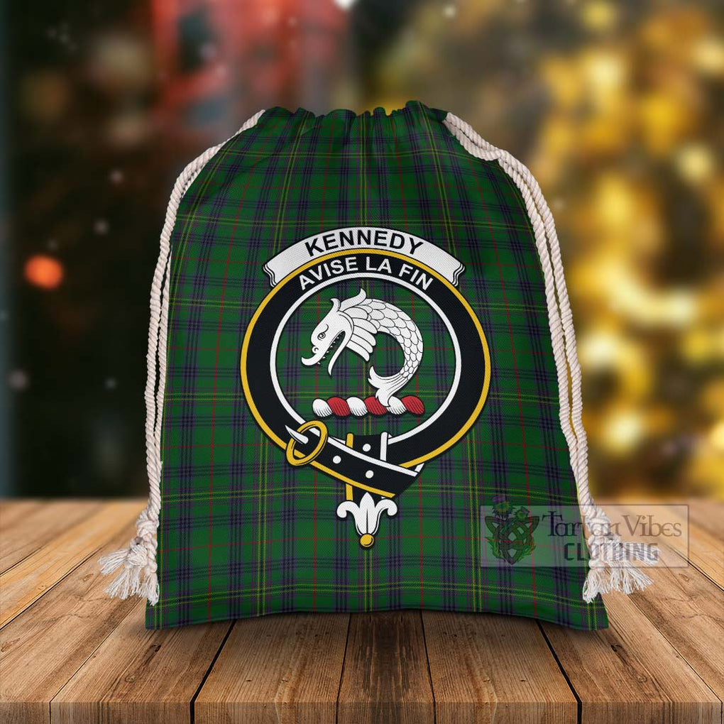 Tartan Vibes Clothing Kennedy Tartan Christmas Santa's Bag with Family Crest