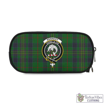 Kennedy Tartan Pen and Pencil Case with Family Crest