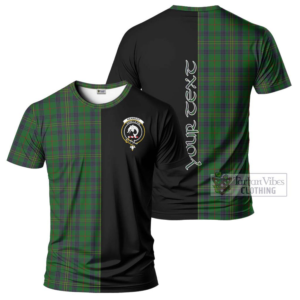 Kennedy Tartan T-Shirt with Family Crest and Half Of Me Style Kid's Shirt - Tartanvibesclothing Shop