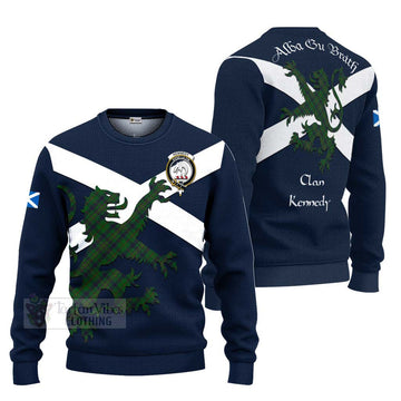 Kennedy Tartan Lion Rampant Ugly Sweater Proudly Display Your Heritage with Alba Gu Brath and Clan Name