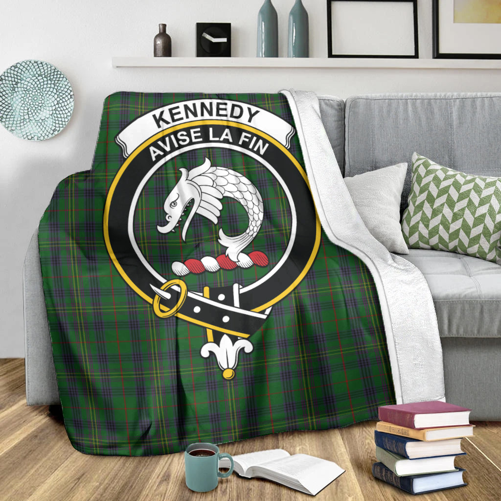 kennedy-tartab-blanket-with-family-crest