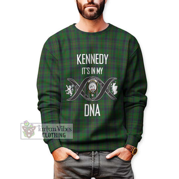 Kennedy Tartan Sweatshirt with Family Crest DNA In Me Style