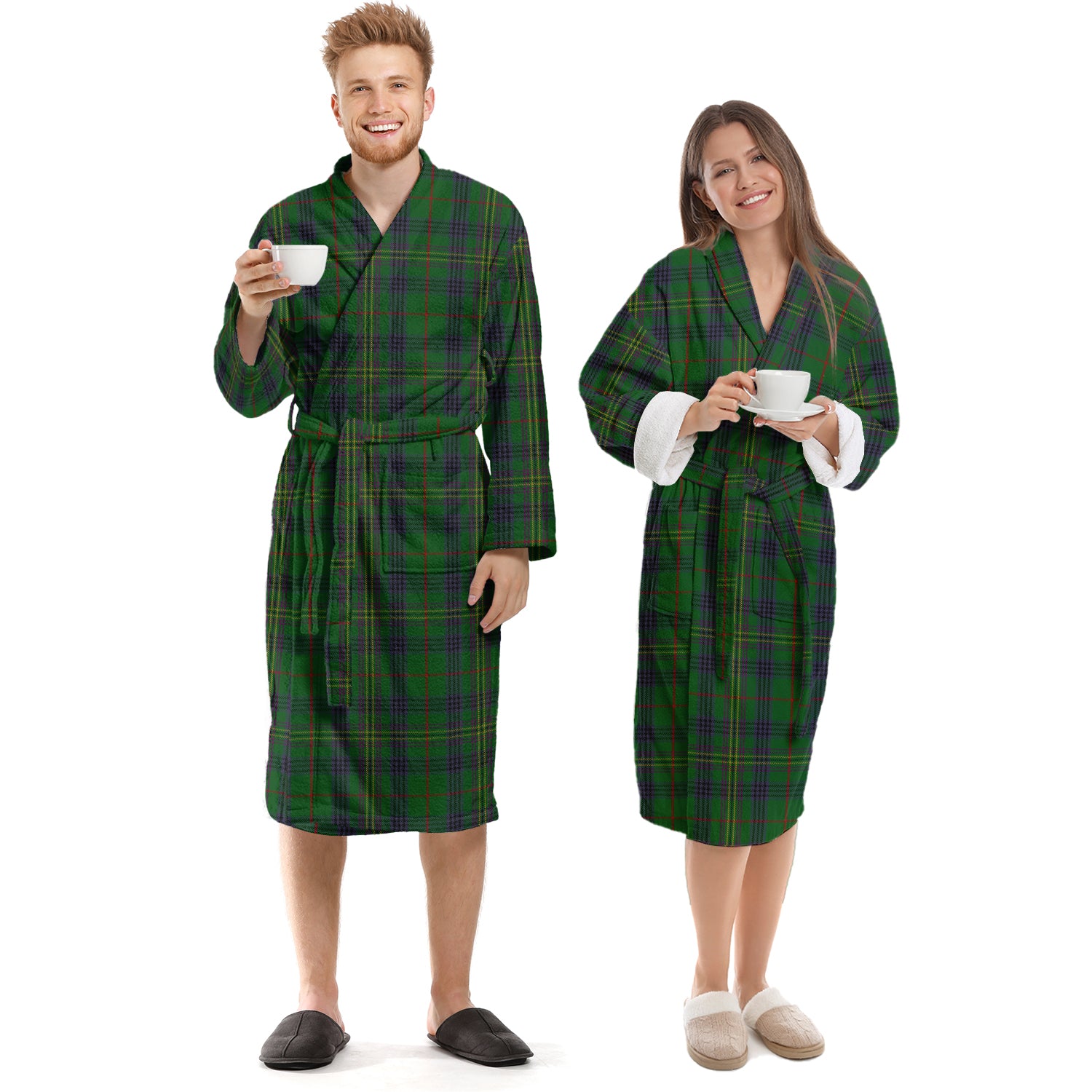 Kennedy Tartan Bathrobe Unisex S - Tartan Vibes Clothing