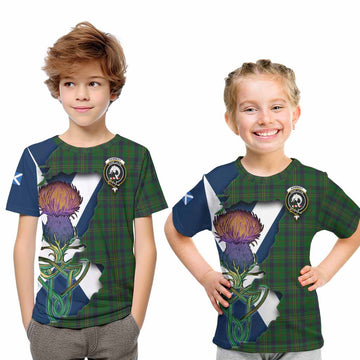 Kennedy Tartan Family Crest Kid T-Shirt Scottish Thistle Celtic Inspired Youth XL Size14 - Tartan Vibes Clothing
