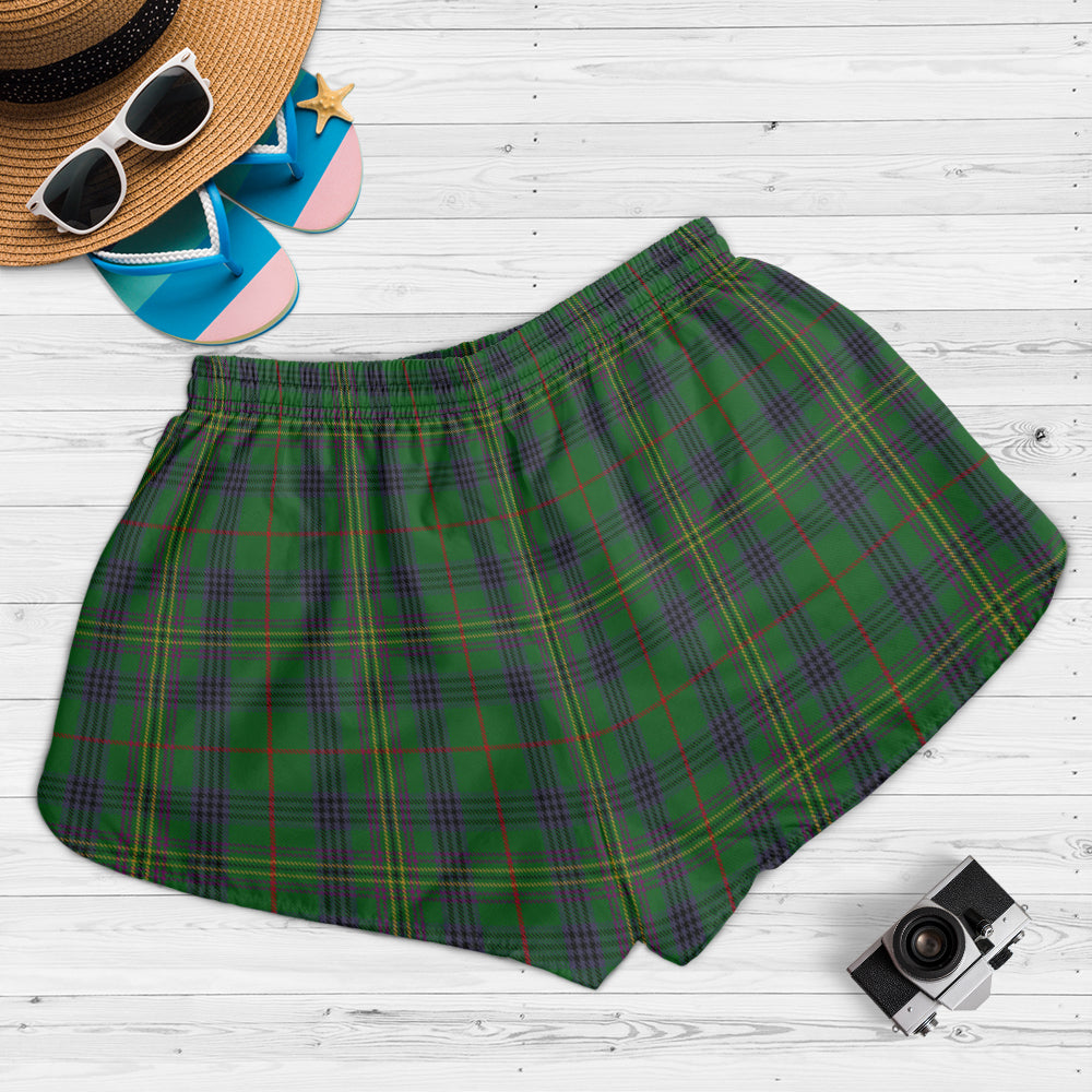 kennedy-tartan-womens-shorts-with-family-crest