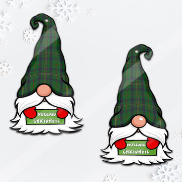 Kennedy Gnome Christmas Ornament with His Tartan Christmas Hat