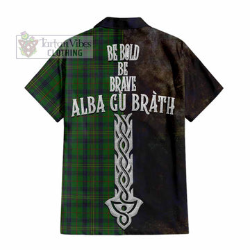 Kennedy Tartan Family Crest Hawaiian Shirt Alba Gu Brath Be Brave Lion Ancient Style - Tartan Vibes Clothing