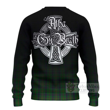 Kennedy Tartan Ugly Sweater Featuring Alba Gu Brath Family Crest Celtic Inspired