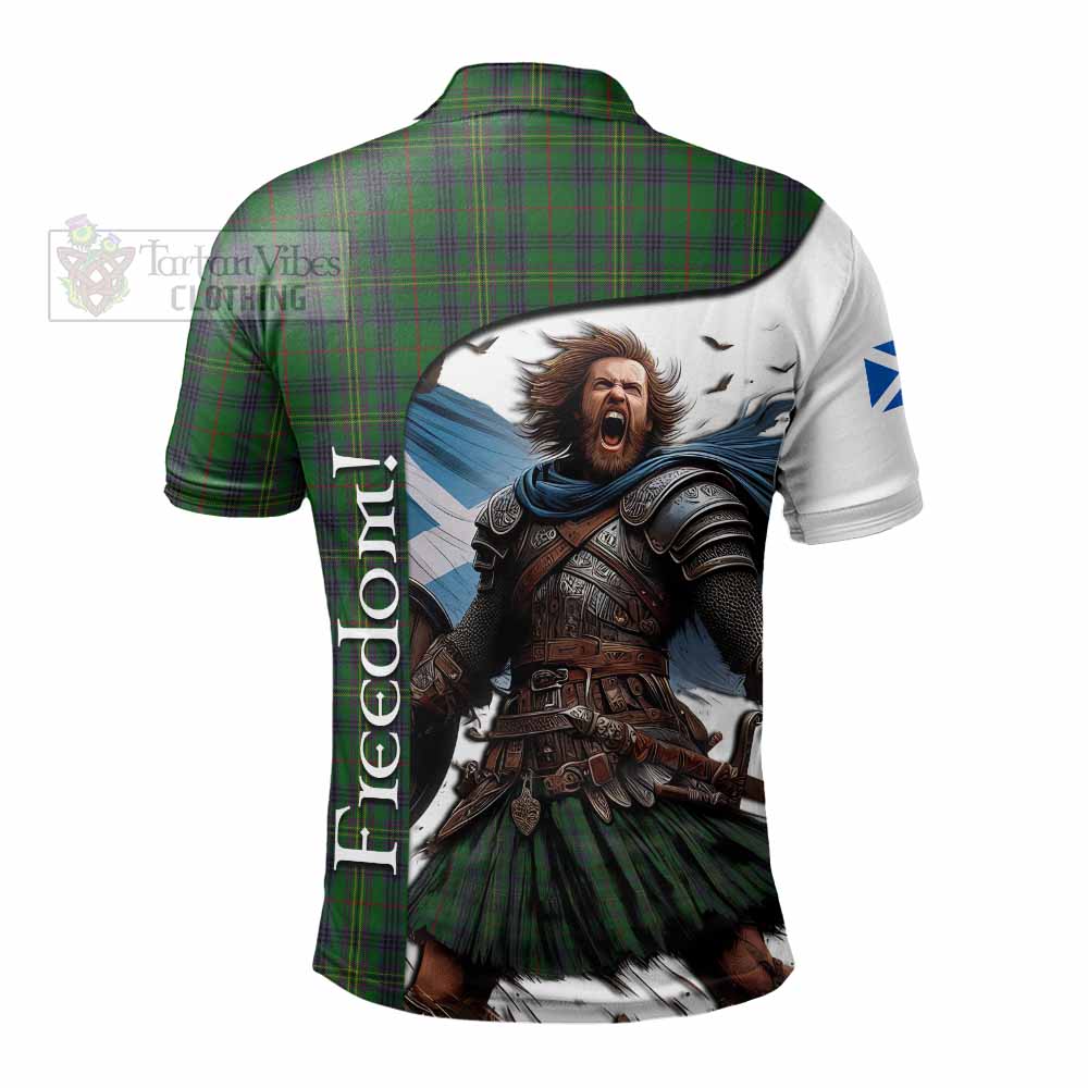 Tartan Vibes Clothing Kennedy Crest Tartan Polo Shirt Inspired by the Freedom of Scottish Warrior