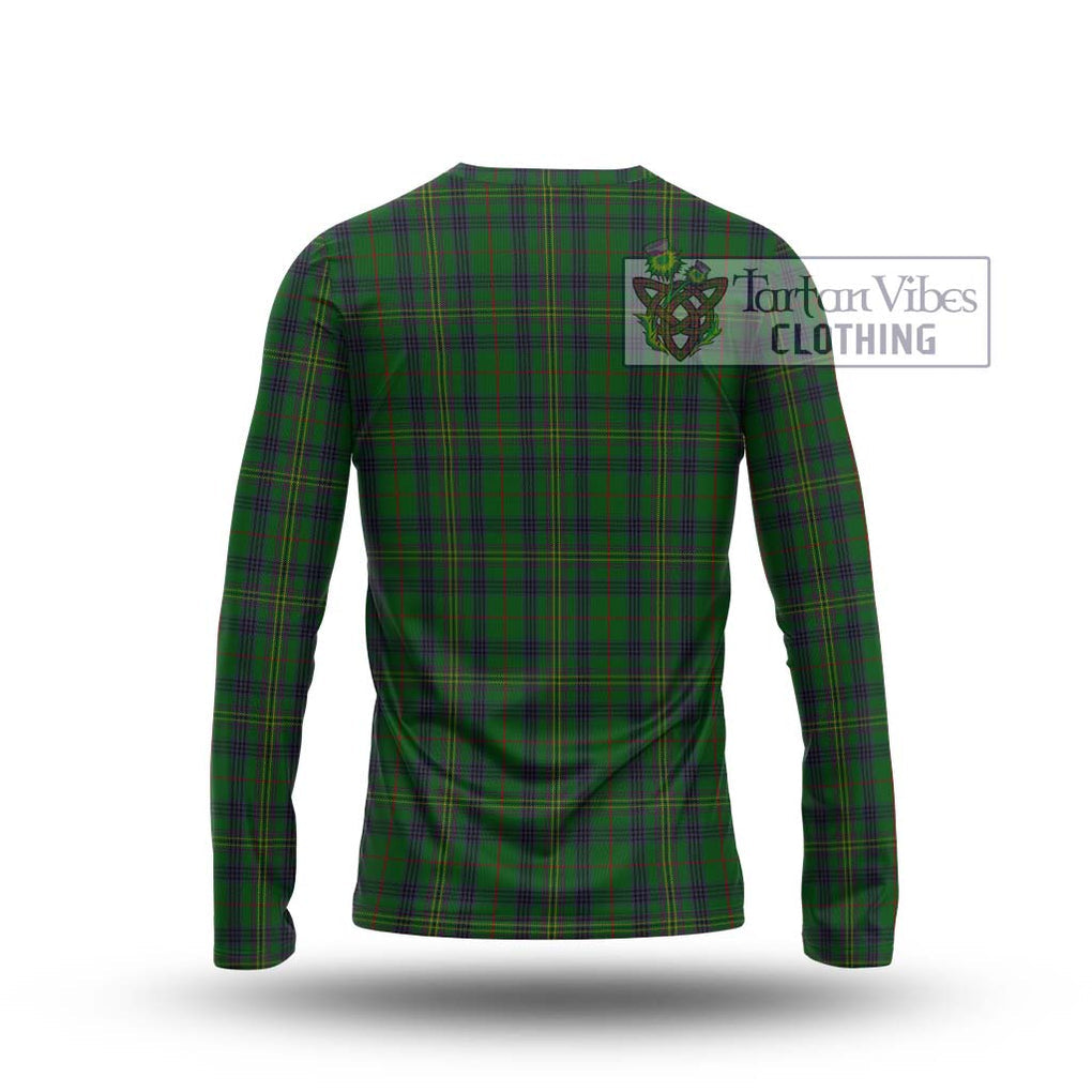 Kennedy Tartan Long Sleeve T-Shirt with Family Crest DNA In Me Style - Tartanvibesclothing Shop