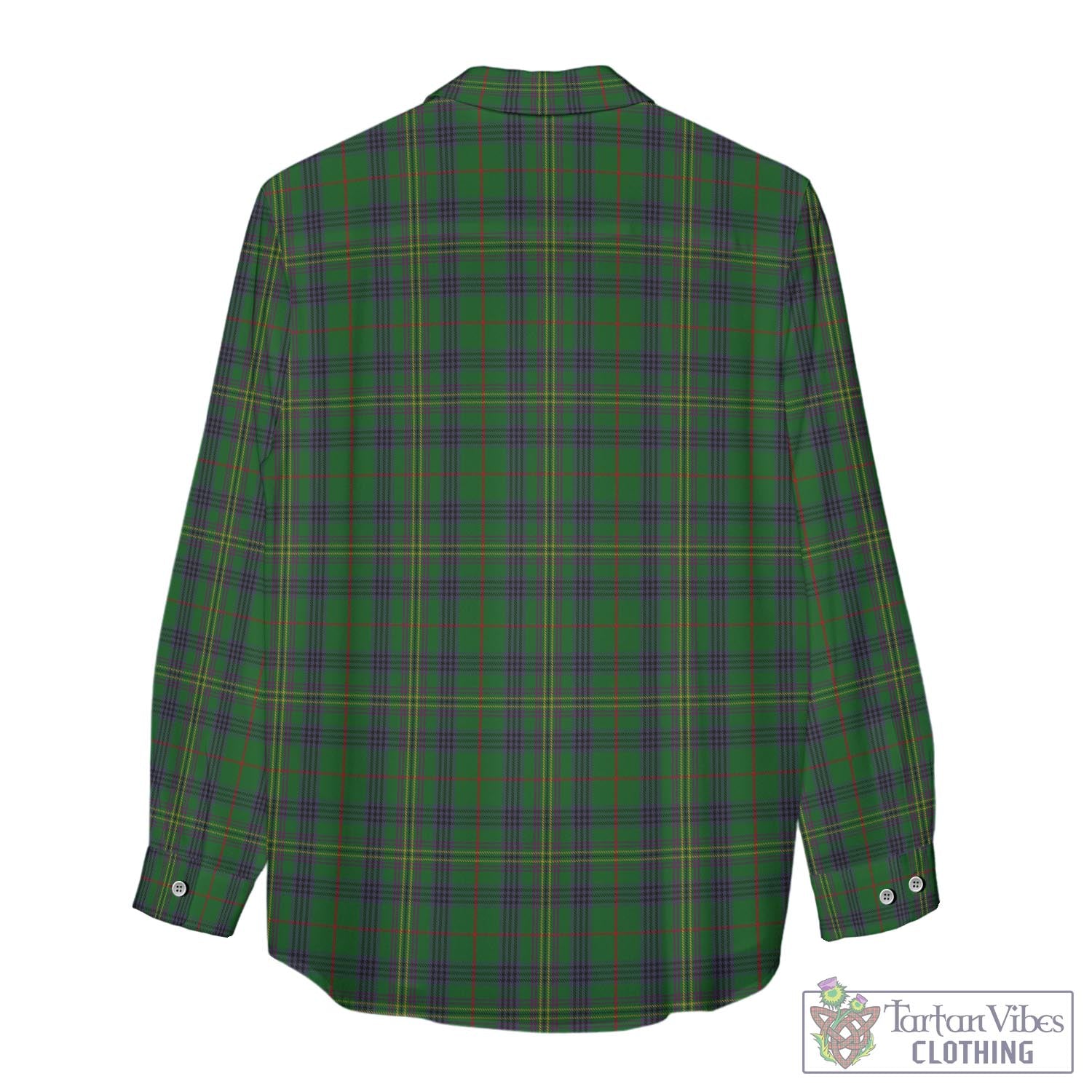 Tartan Vibes Clothing Kennedy Tartan Womens Casual Shirt with Family Crest