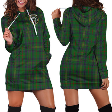 Kennedy Tartan Hoodie Dress with Family Crest