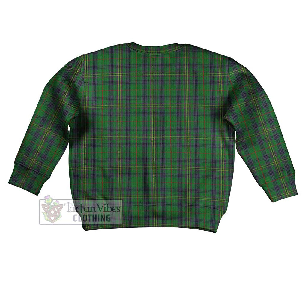 Kennedy Tartan Kid Ugly Sweater with Family Crest - Tartan Vibes Clothing