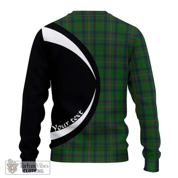 Kennedy Tartan Ugly Sweater with Family Crest Circle Style