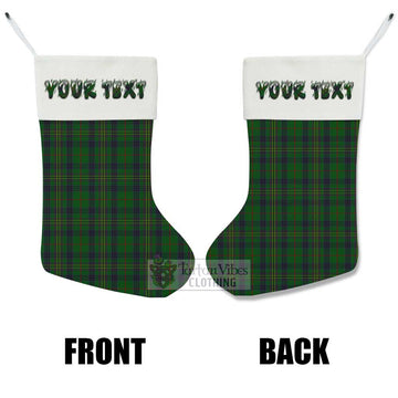 Kennedy Tartan Christmas Stocking with Personalized Text