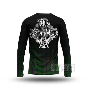 Kennedy Tartan Long Sleeve T-Shirt Featuring Alba Gu Brath Family Crest Celtic Inspired