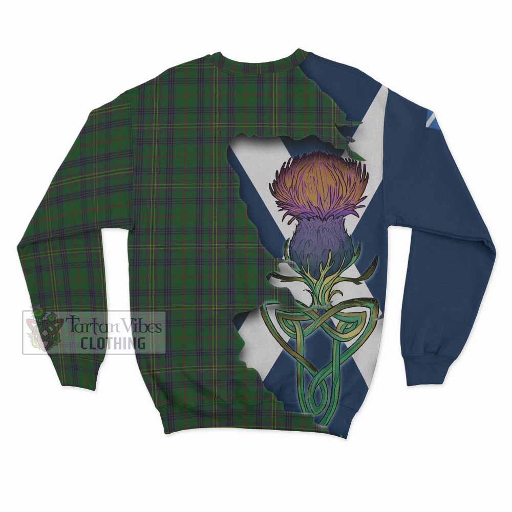 Kennedy Tartan Family Crest Sweatshirt Scottish Thistle Celtic Inspired - Tartan Vibes Clothing