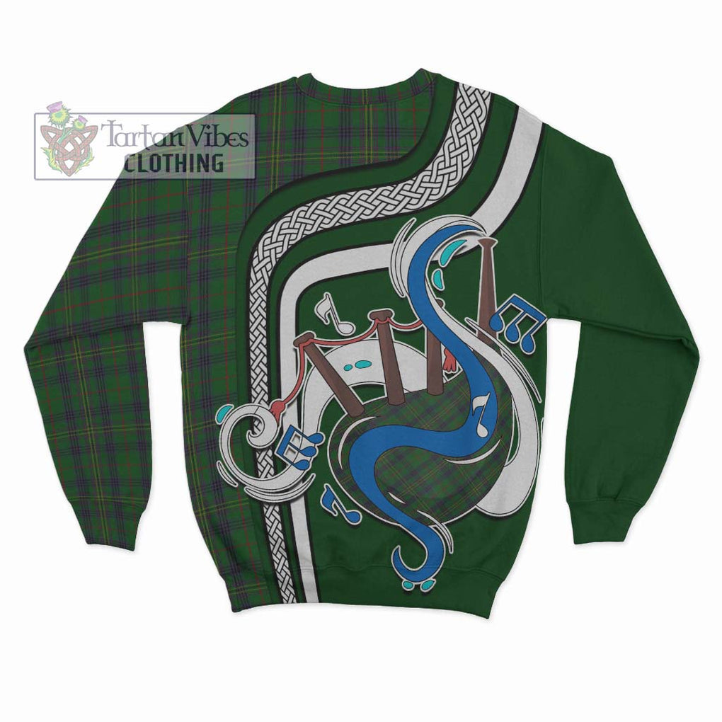 Tartan Vibes Clothing Kennedy Tartan Sweatshirt with Epic Bagpipe Style