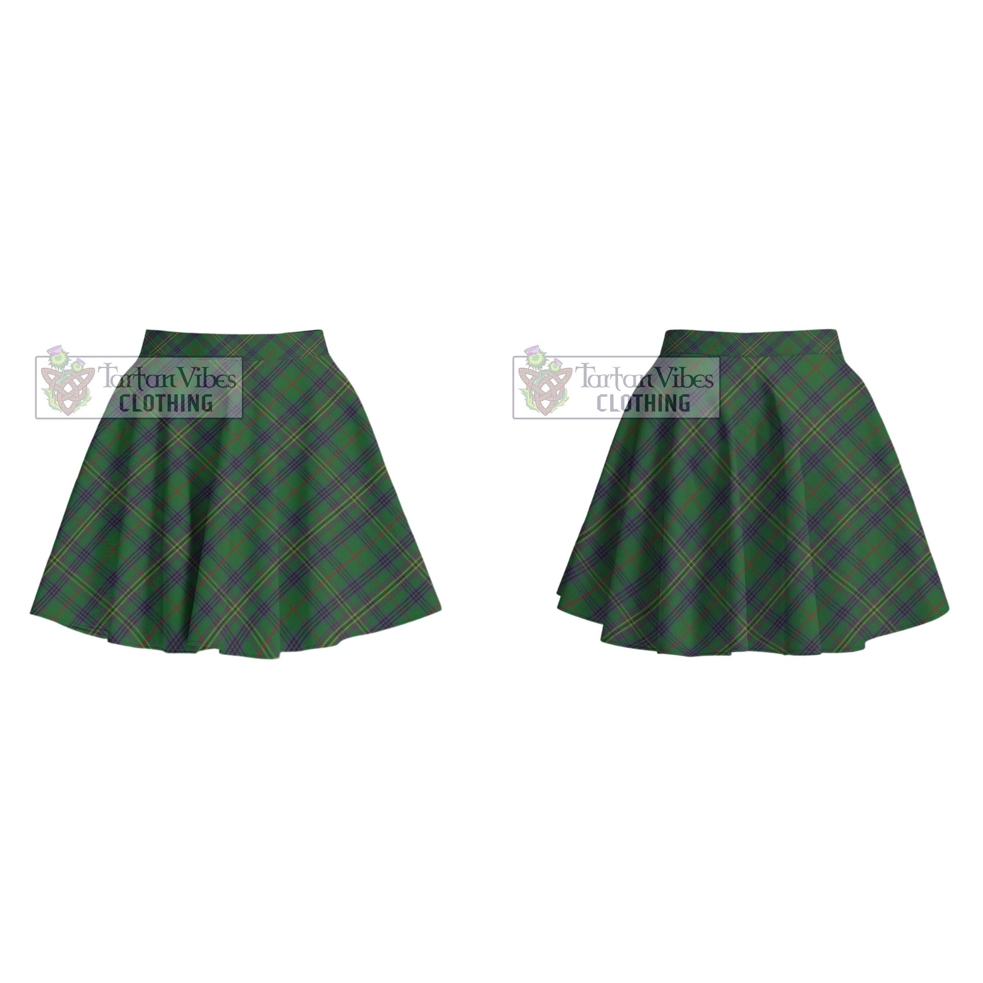 Tartan Vibes Clothing Kennedy Tartan Women's Plated Mini Skirt