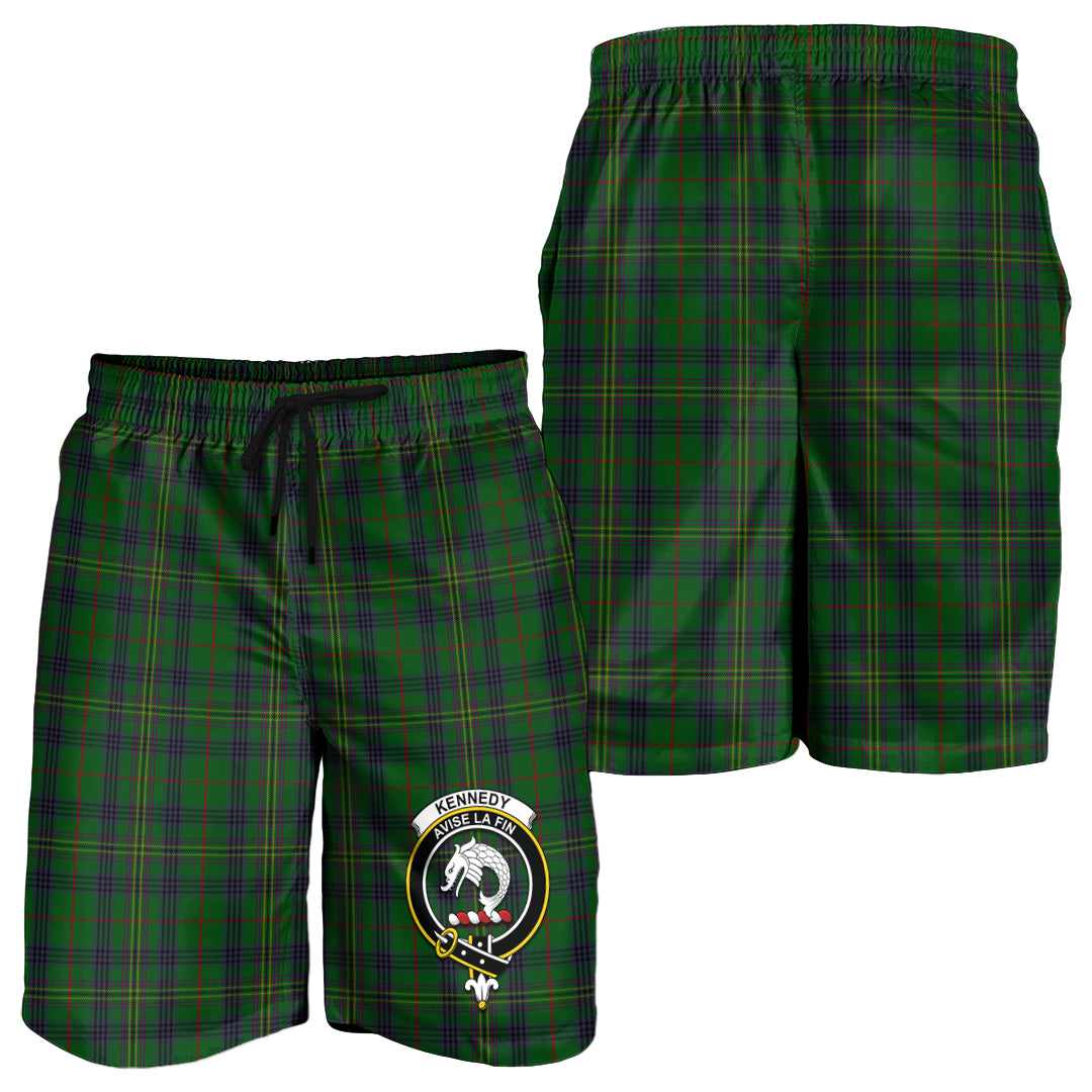 kennedy-tartan-mens-shorts-with-family-crest