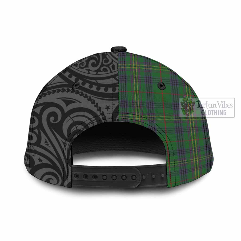 Tartan Vibes Clothing Kennedy Tartan Classic Cap with New Zealand Silver Fern Half Style